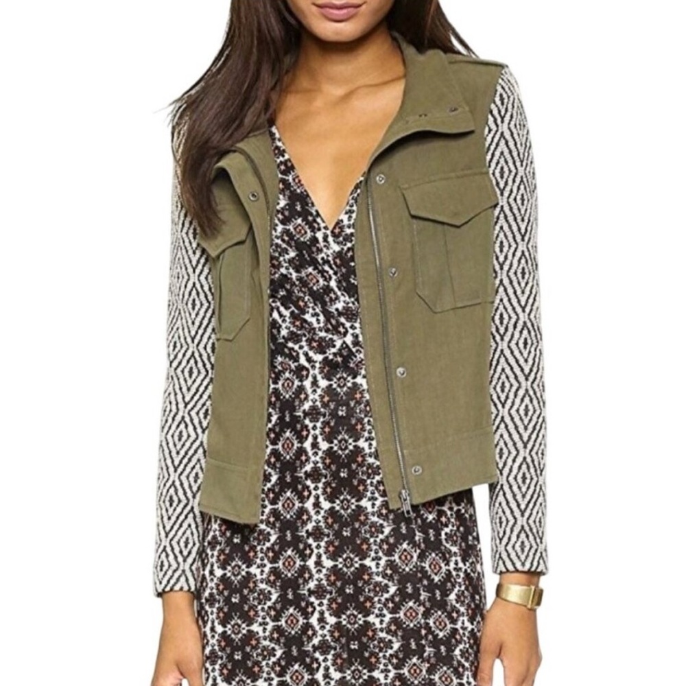 Ella Moss Minka Lightweight Military Jacket Size XS